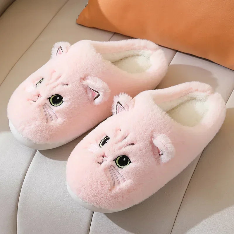 Cozy Feline Fluff Slippers™