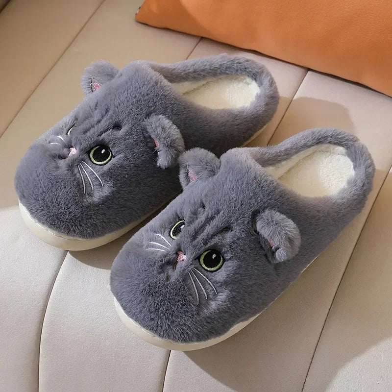 Cozy Feline Fluff Slippers™