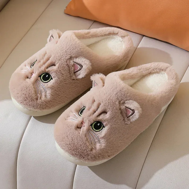 Cozy Feline Fluff Slippers™