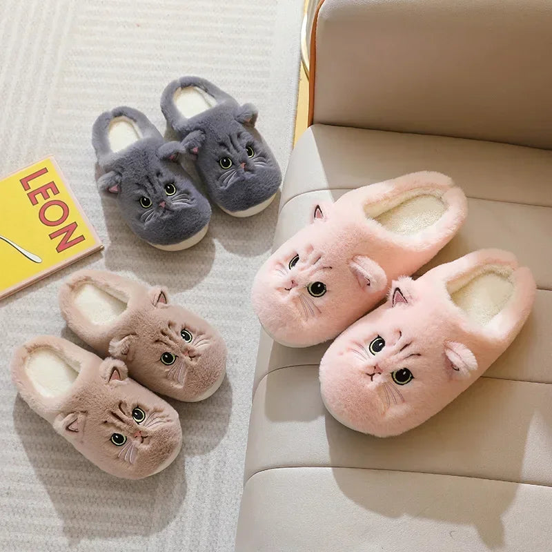 Cozy Feline Fluff Slippers™