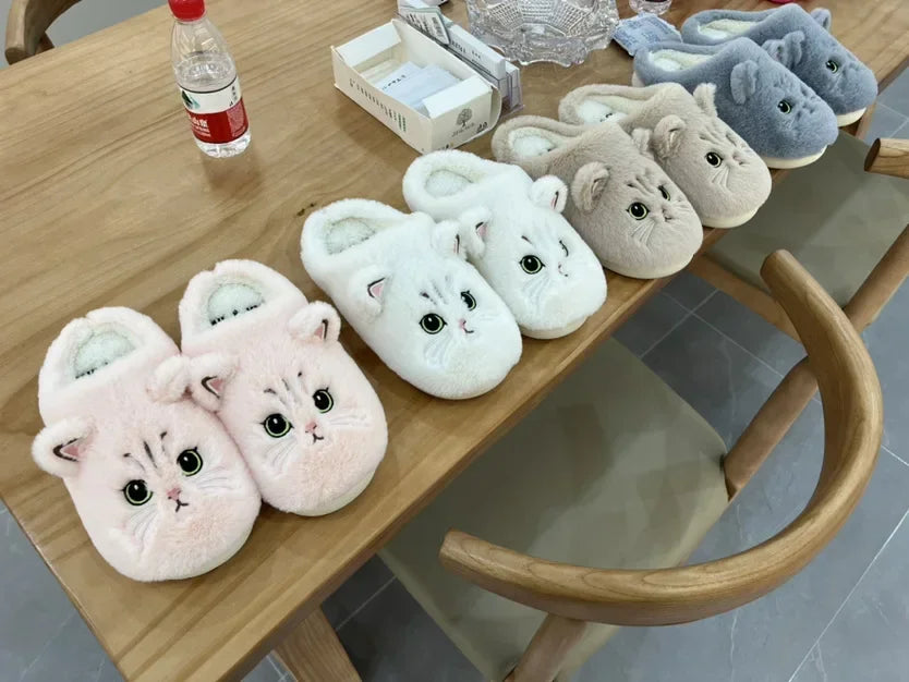 Cozy Feline Fluff Slippers™