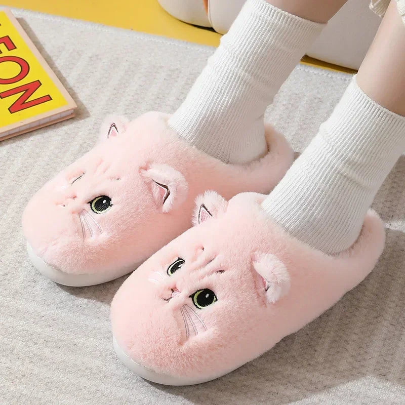 Cozy Feline Fluff Slippers™
