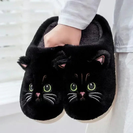 Cozy Feline Fluff Slippers™